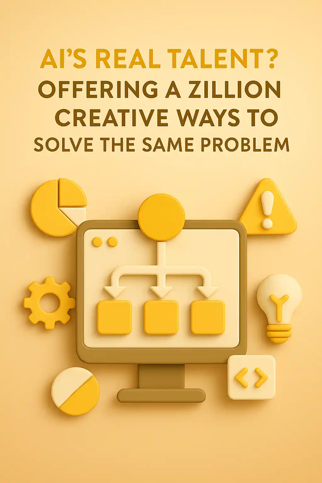 Visual representation of multiple creative solutions