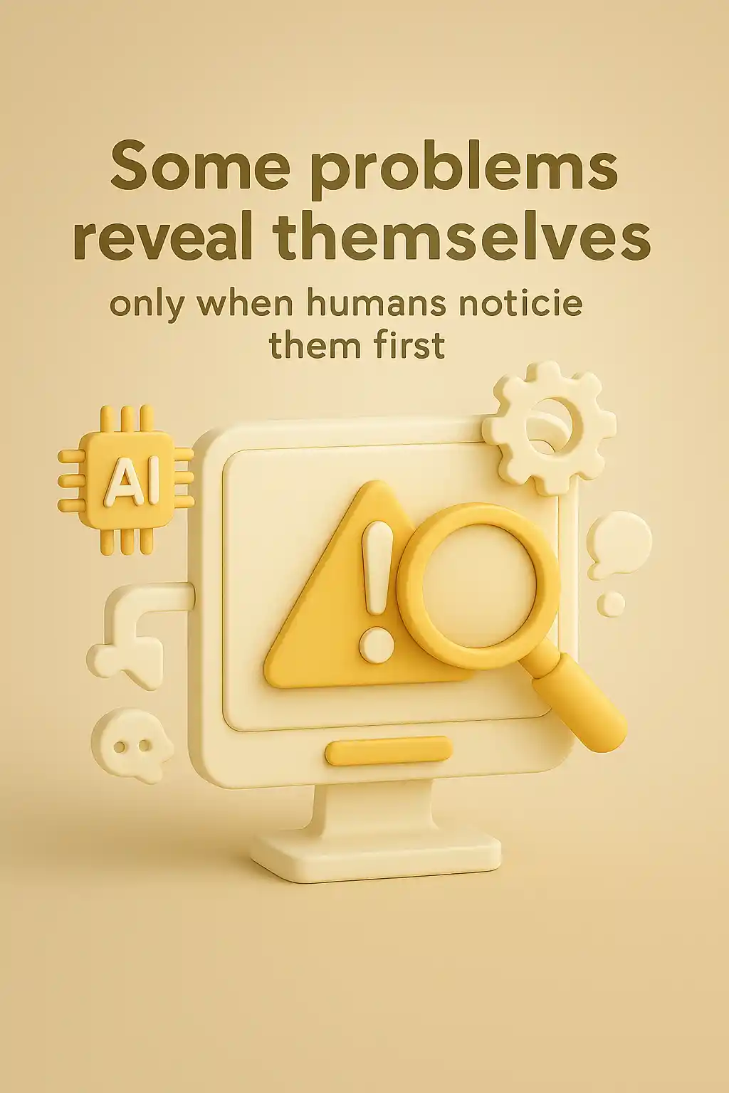 Visual representation of caching issues discovered by humans